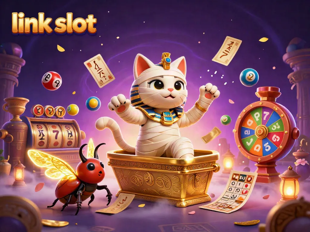 Join the action with link slot, as vibrant elements burst forth in a lively casino scene.