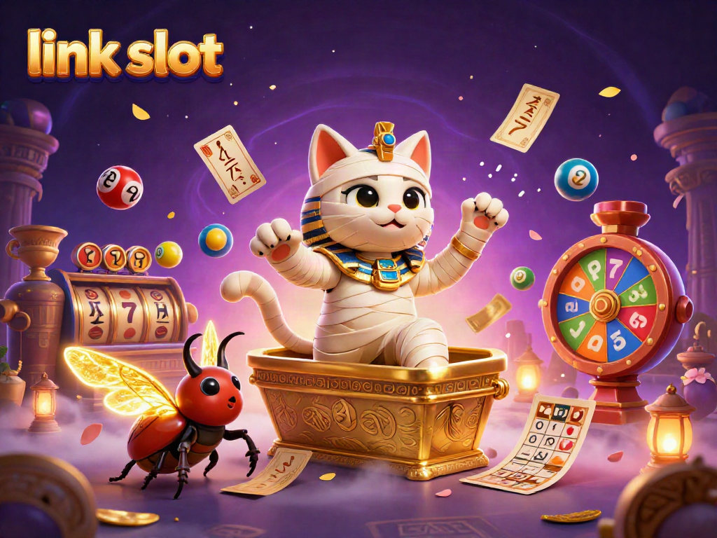 Join the action with link slot, as vibrant elements burst forth in a lively casino scene.