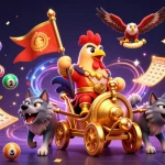Experience the thrill of Winner Island with vibrant gambling elements, lively characters, and dynamic casino action.